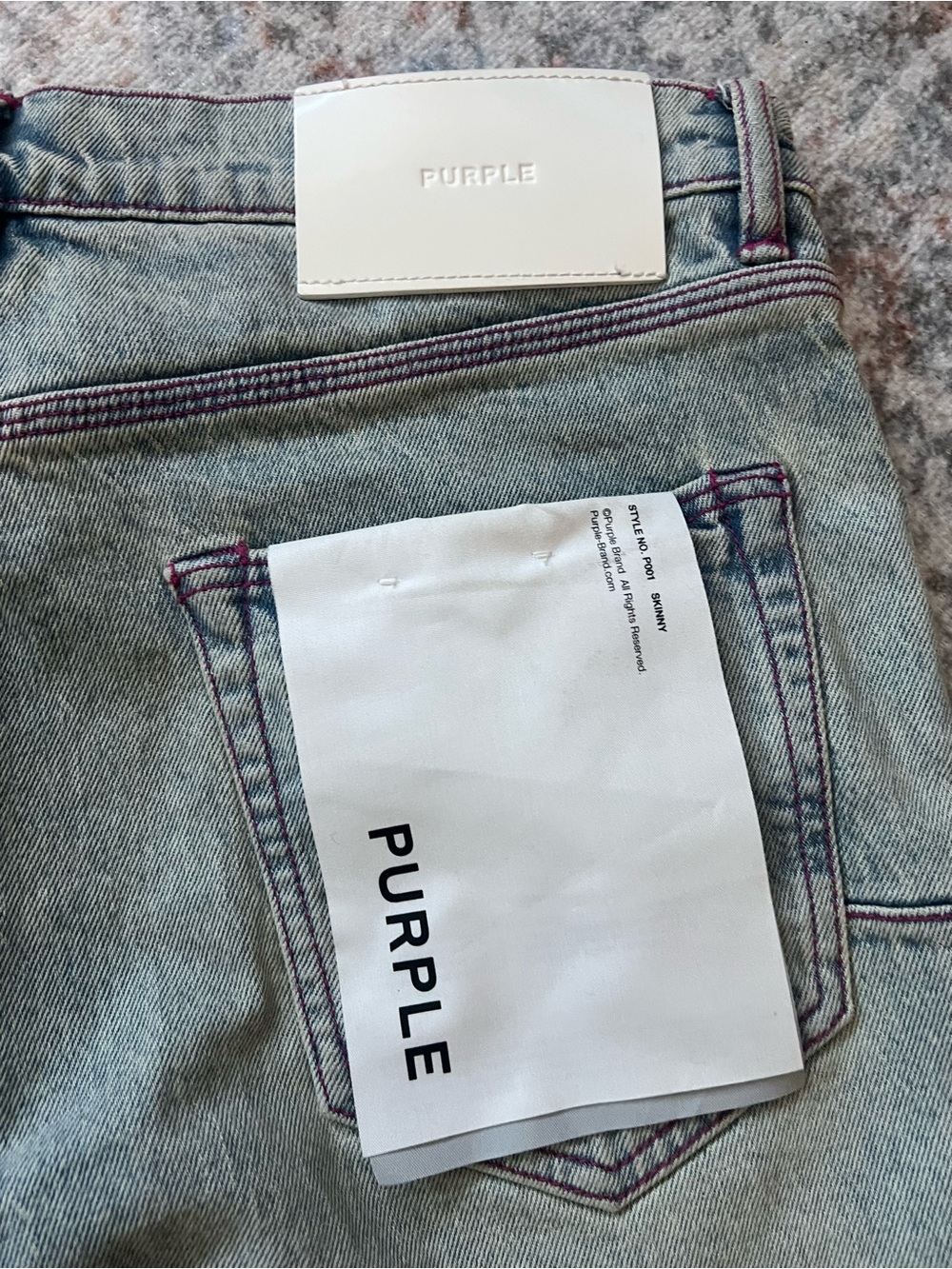 Purple Brand Men’s Skinny Jeans in Light Blue Wash - Size 33, tags attached - Picture 3 of 16